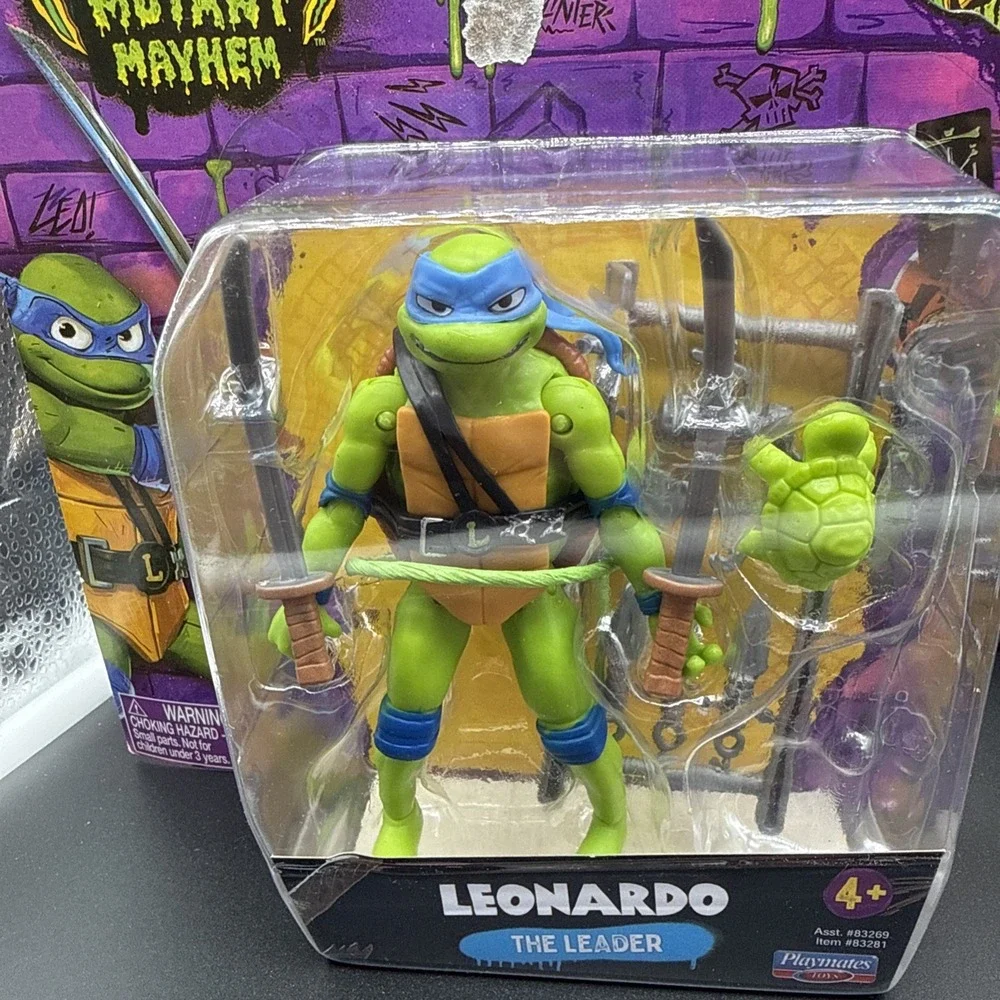 Playmates TMNT Mutant Mayhem 4 Figure Lot Leo Don Raph Mikey 2023 NEW